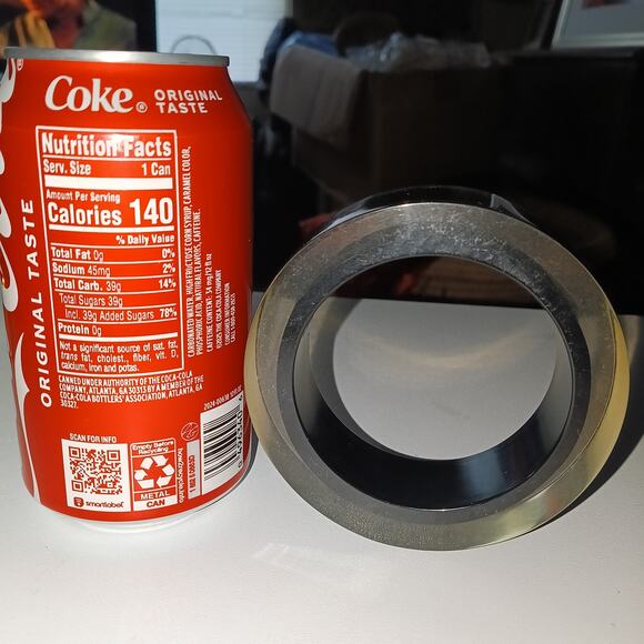 Iris Apfel & Bajalia Clear Apple juice Lucite and Black Chunky Bangle Bracelet - Picture 4 of 8